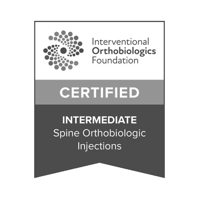 Certified Intermediate Spine Orthobiologic Injections