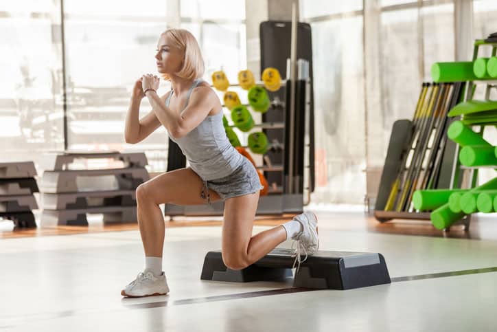 Woman Doing Lunges