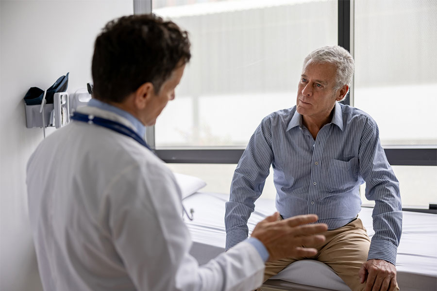 Doctor talking with Patient