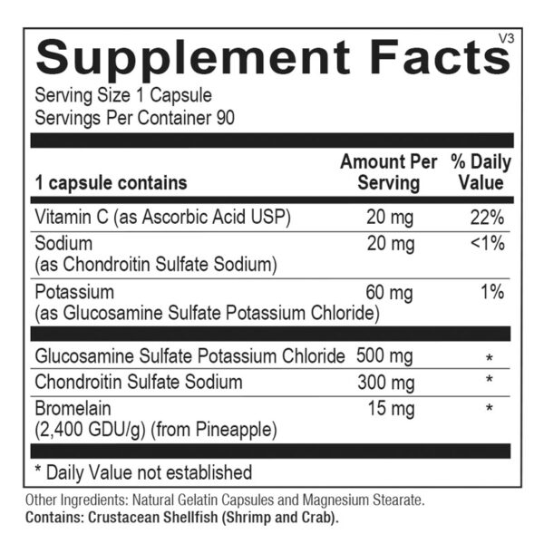 Chondroitin/Glucosamine Label