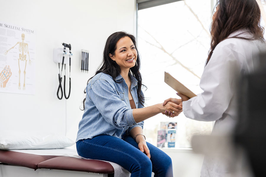 Woman with Doctor