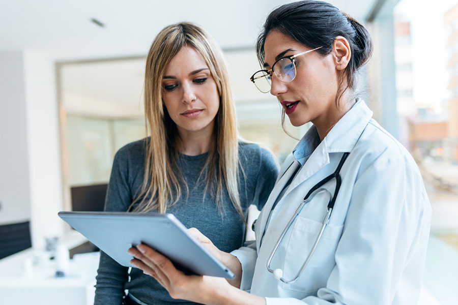 Woman with Doctor