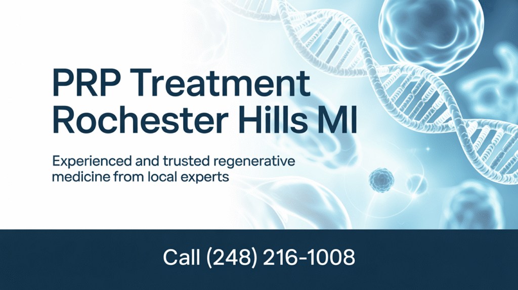 PRP Treatment Rochester Hills MI