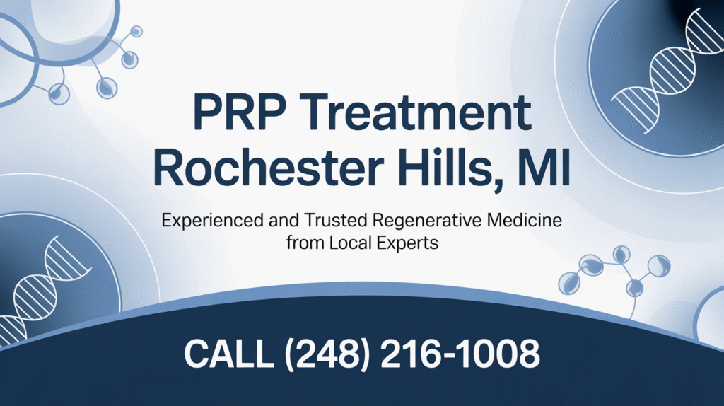 PRP Treatment Rochester Hills MI
